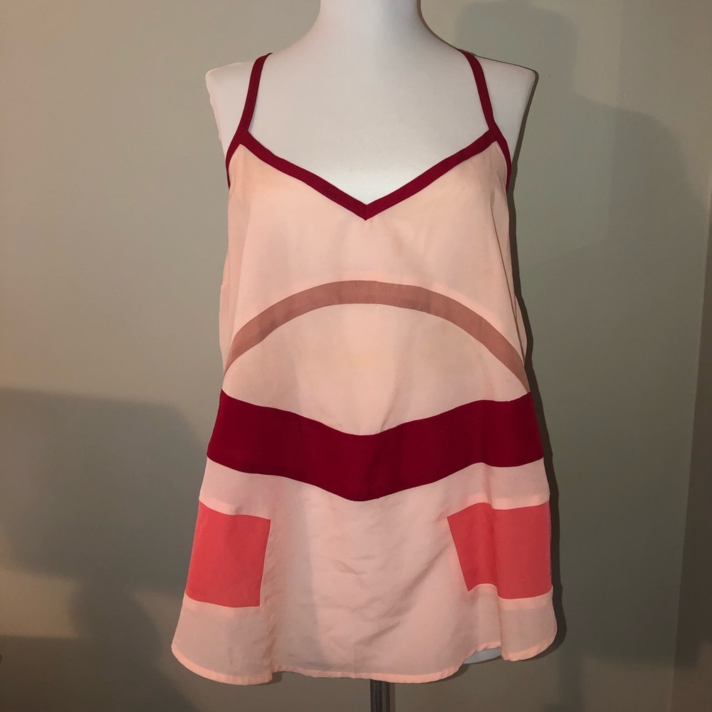 Free People pink flowy tank top blouse